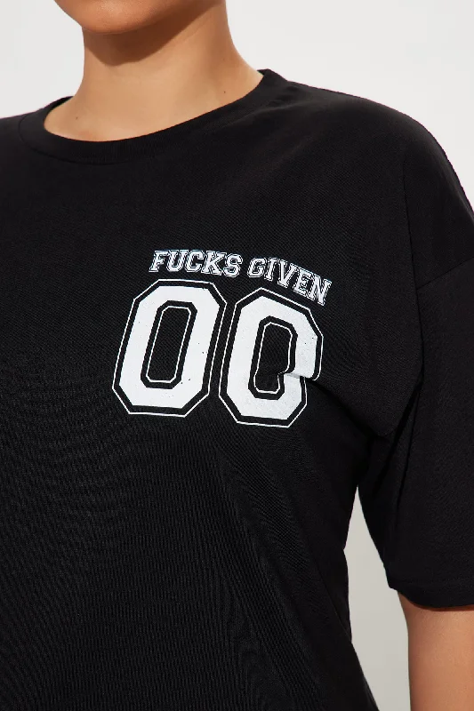 Team Zero Fucks Tshirt - Black