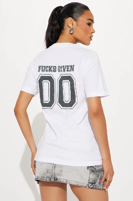 Team Zero Fucks Tshirt - White