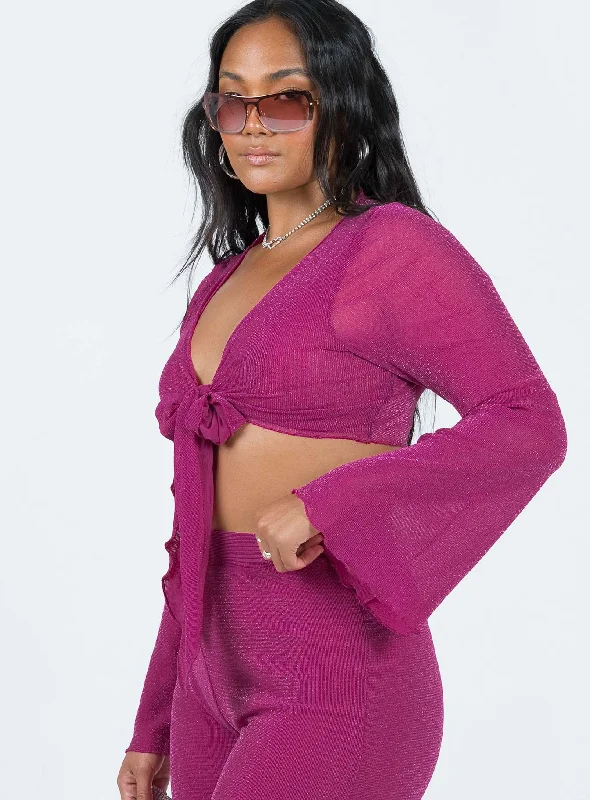 Thelma Tie Top Pink