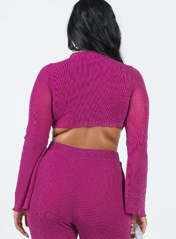 Thelma Tie Top Pink