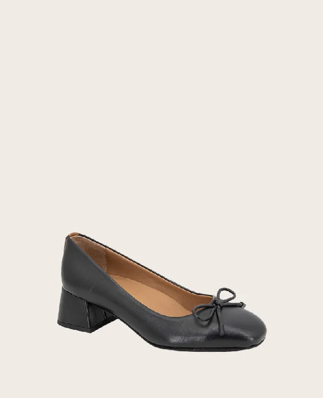 GENTLE SOULS - Lancine Leather Bow Heel