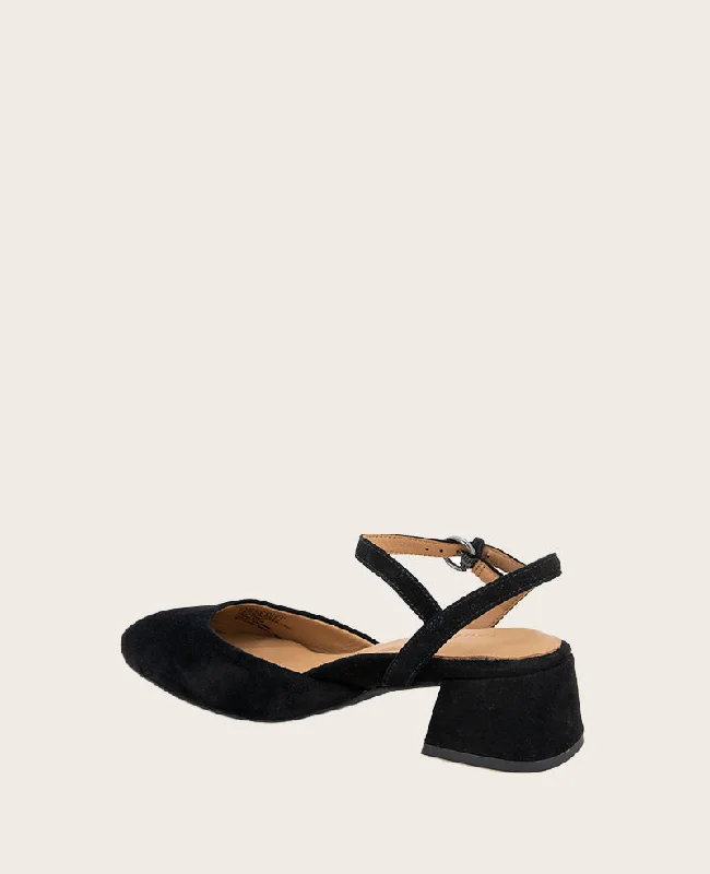 GENTLE SOULS - Lucinda Suede Closed Toe Strap Sandal