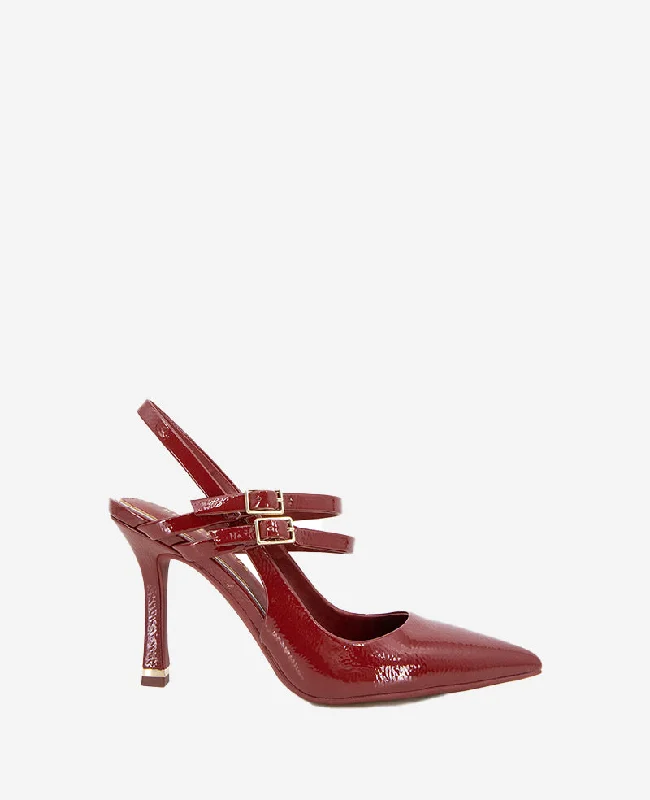 Raquel Patent Leather Slingback Heel