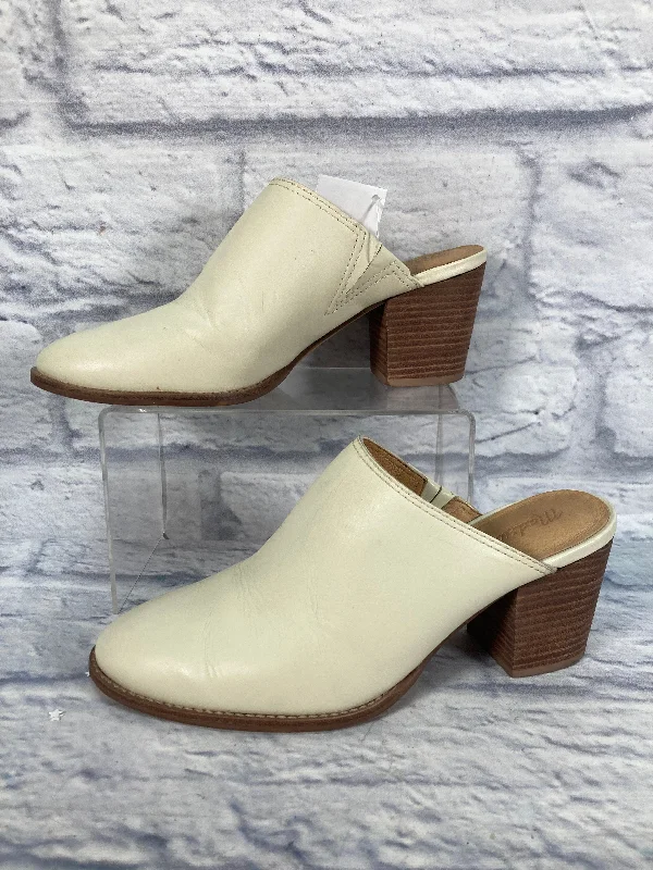 Shoes Heels Block By Madewell In Cream, Size: 7