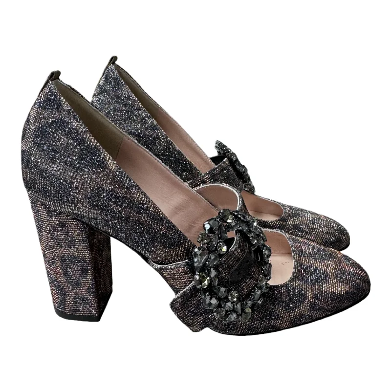 Shoes Heels Block By SJP  In Animal Print, Size: 6.5