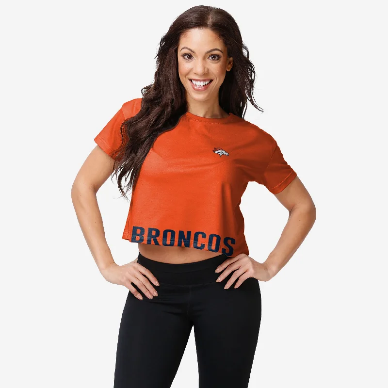 Denver Broncos Womens Bottom Line Crop Top