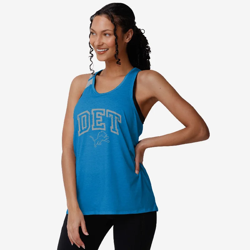 Detroit Lions Womens Team Twist Sleeveless Top