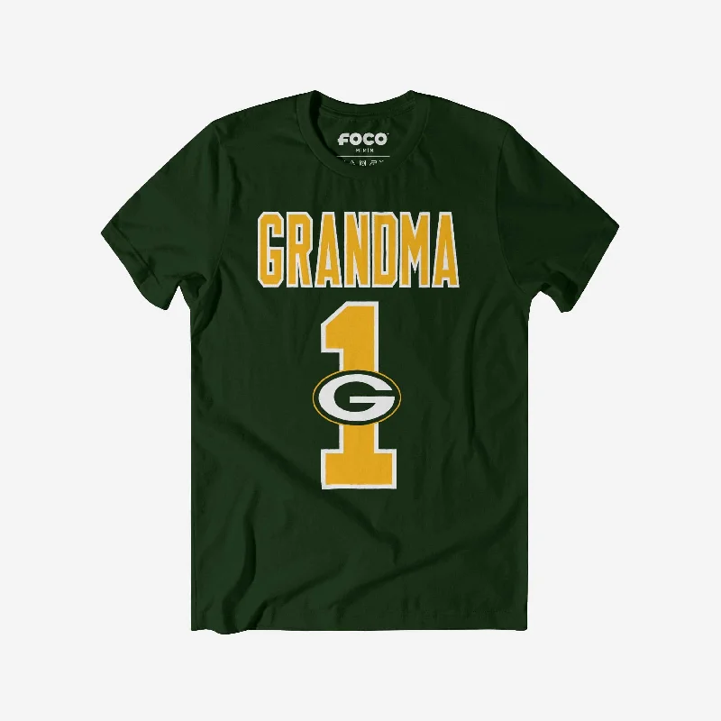 Green Bay Packers Number 1 Grandma T-Shirt