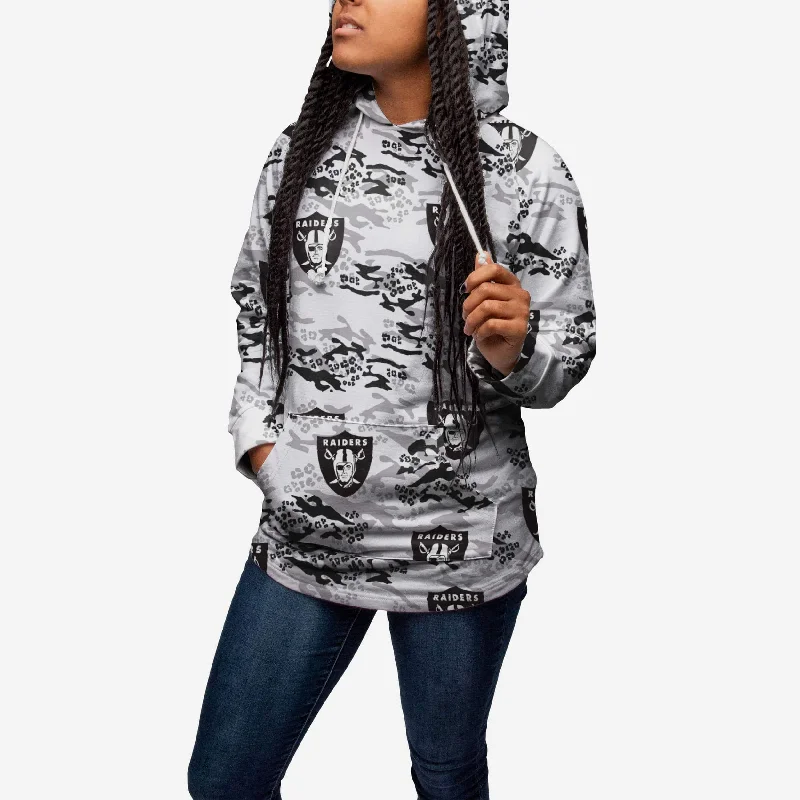 Las Vegas Raiders Womens Leopard Camo Hoodie