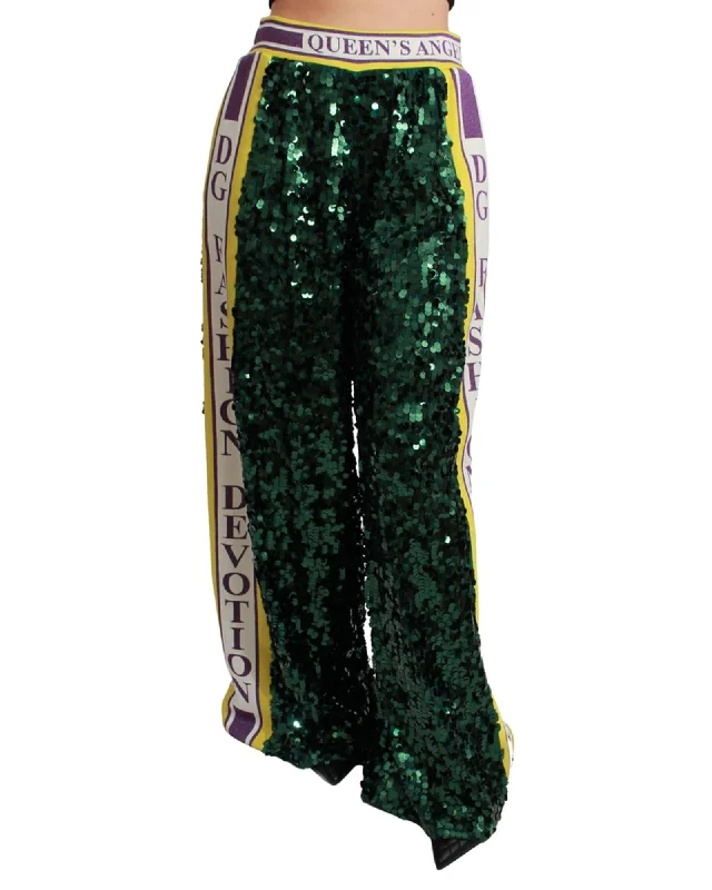 Dolce & Gabbana Sequin Angel Pants