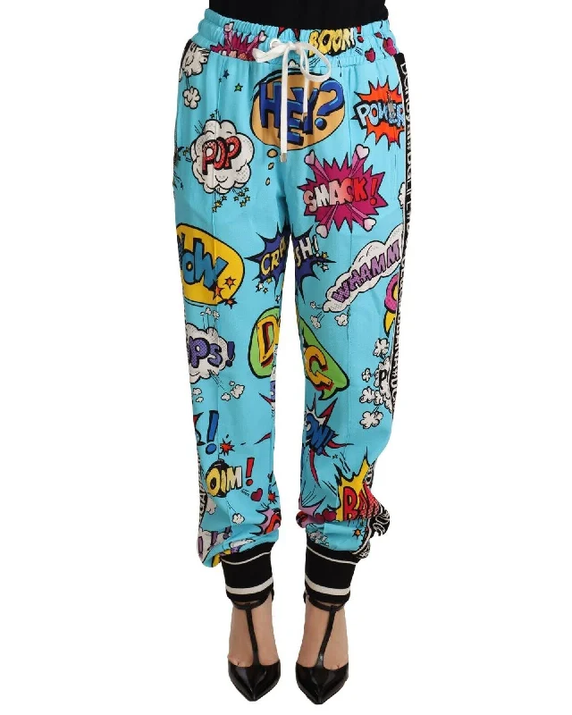 Dolce & Gabbana Gorgeous  Cartoon Print Jogger Pants