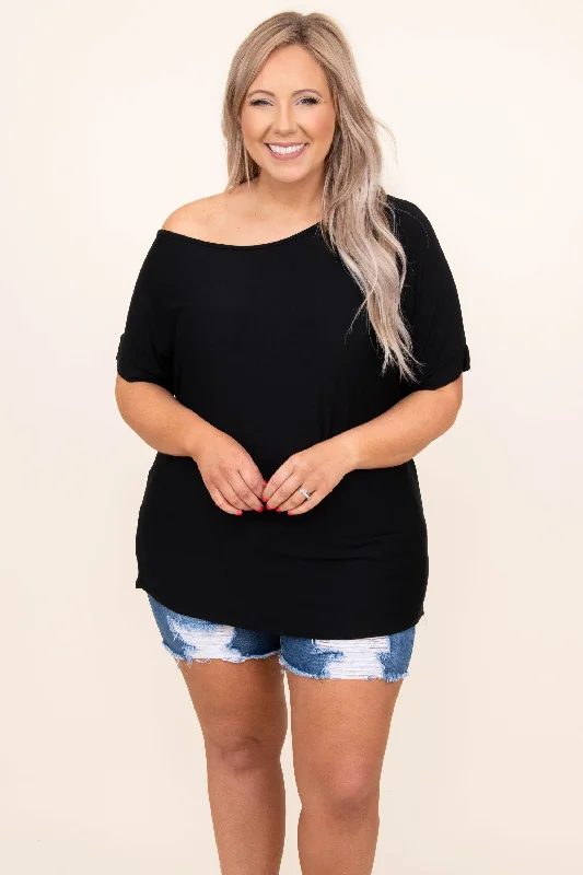 Curious Attraction Top, Black