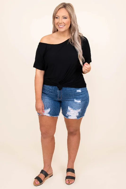 Curious Attraction Top, Black