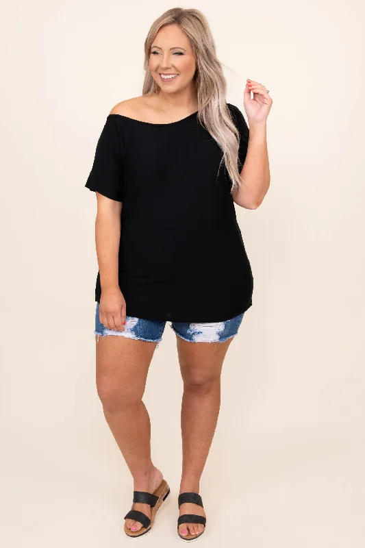 Curious Attraction Top, Black