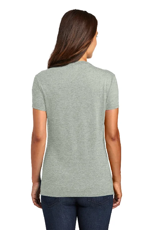 District Womens Perfect Tri Short Sleeve Crewneck T-Shirt - Heather Grey