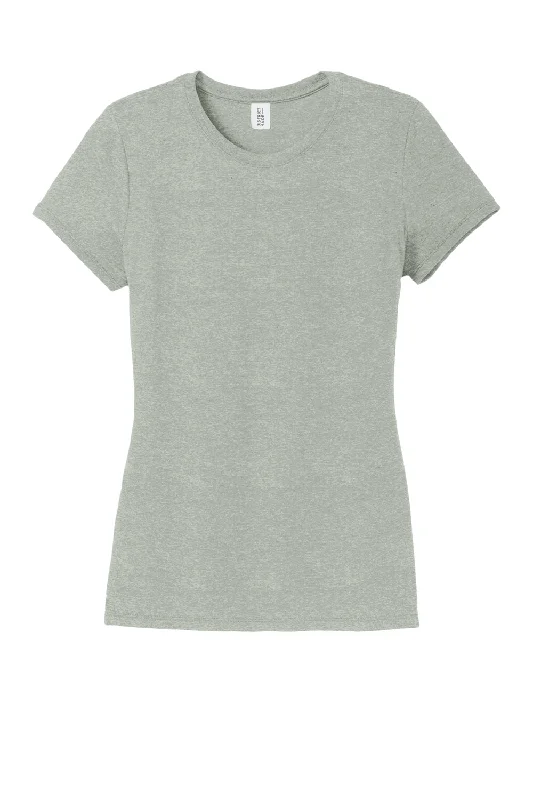 District Womens Perfect Tri Short Sleeve Crewneck T-Shirt - Heather Grey