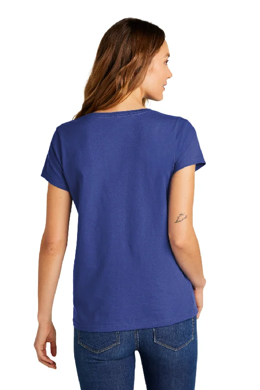 District Womens The Concert Short Sleeve V-Neck T-Shirt - Deep Royal Blue