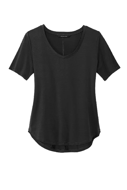 Mercer+Mettle Womens Moisture Wicking Short Sleeve Scoop Neck T-Shirt - Deep Black