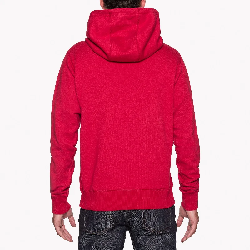 Pullover Hoodie - Heavyweight Terry - Red