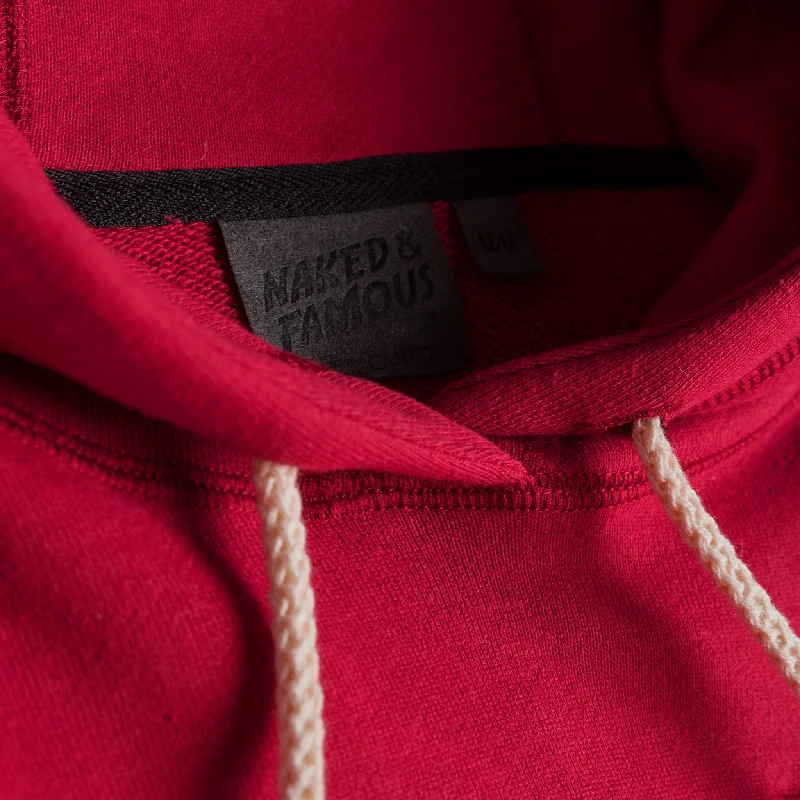 Pullover Hoodie - Heavyweight Terry - Red