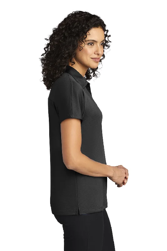 Port Authority Womens Crossover Moisture Wicking Short Sleeve Polo Shirt - Black