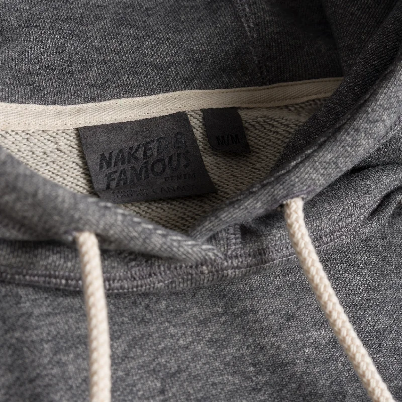 Pullover Hoodie - Heavyweight Terry - Charcoal