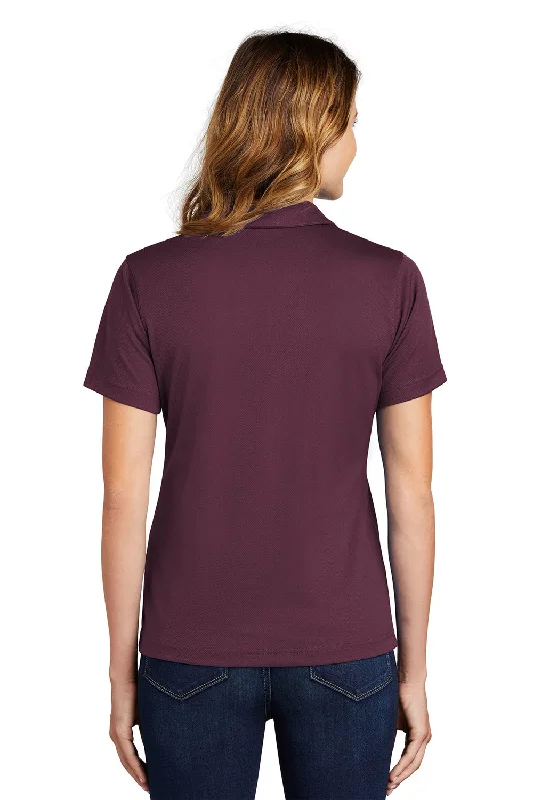 Sport-Tek Womens Dri-Mesh Moisture Wicking Short Sleeve Polo Shirt - Maroon