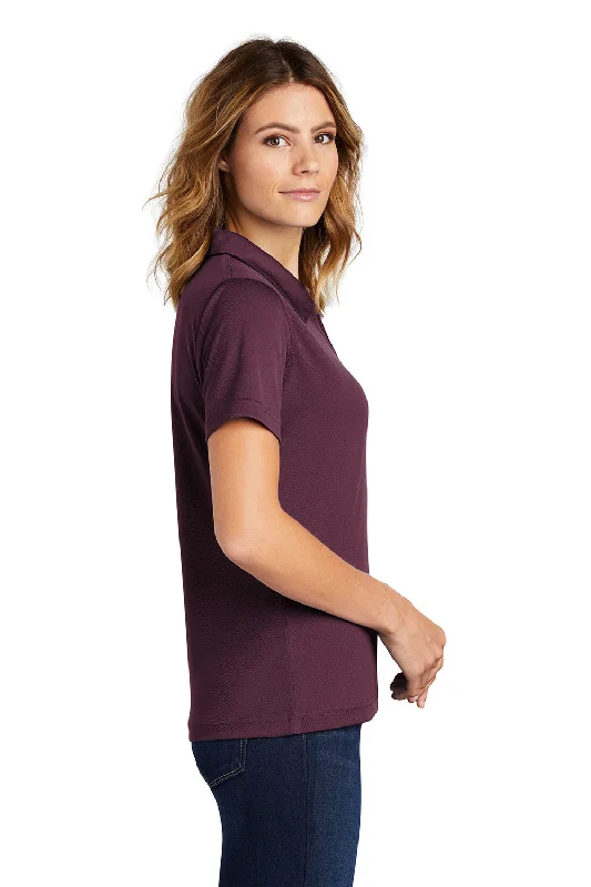 Sport-Tek Womens Dri-Mesh Moisture Wicking Short Sleeve Polo Shirt - Maroon