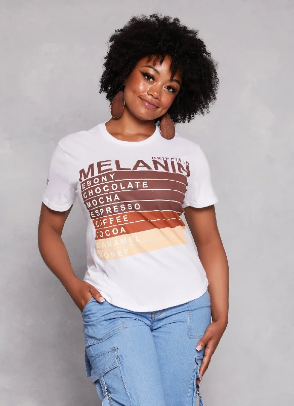 Plus Size Drippin In Melanin Graphic Tee