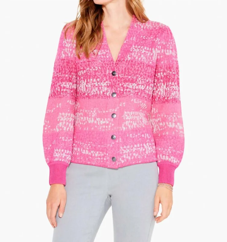 Confetti Cardigan In Pink Multi