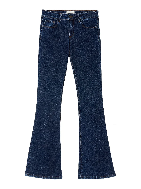 Maison Hotel Olivia Bootleg Jeans - Dark Blue