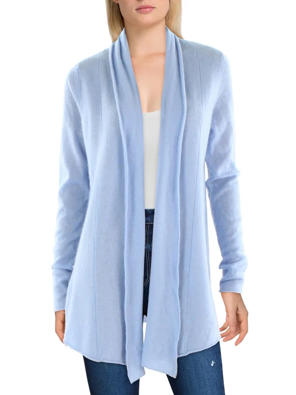 Womens Cashmere Open Front Cardigan Sweater