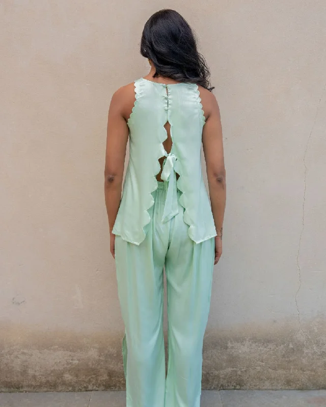 Sage Green Back knot Co-ord